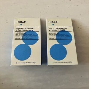 HiBAR Solid Shampoo & Conditioner Moisturize 2 Mini Bars (nt wt 1 oz/28g)